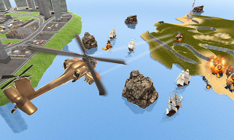 Gunship Helicopter Robot Game Screenshot 3