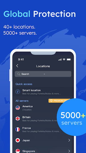 Sonics VPN - Fast VPN proxy Screenshot 4