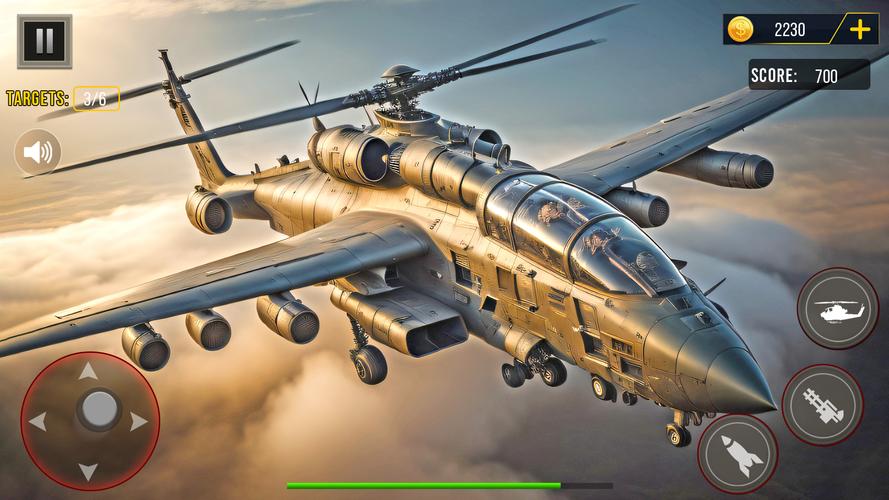 Gunship Battle Helicopter Game Capture d’écran2