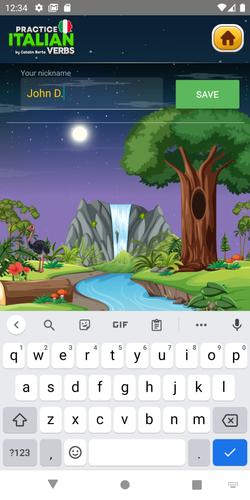 Learn Italian Verbs Game 스크린 샷 3