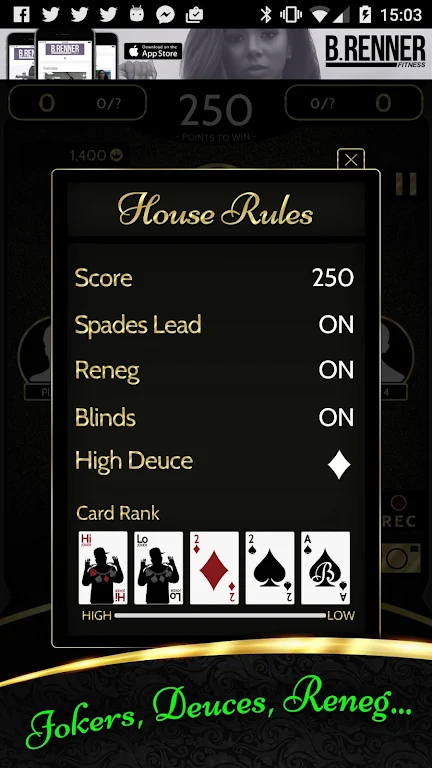 ภาพหน้าจอ Black Spades - Jokers & Prizes 4