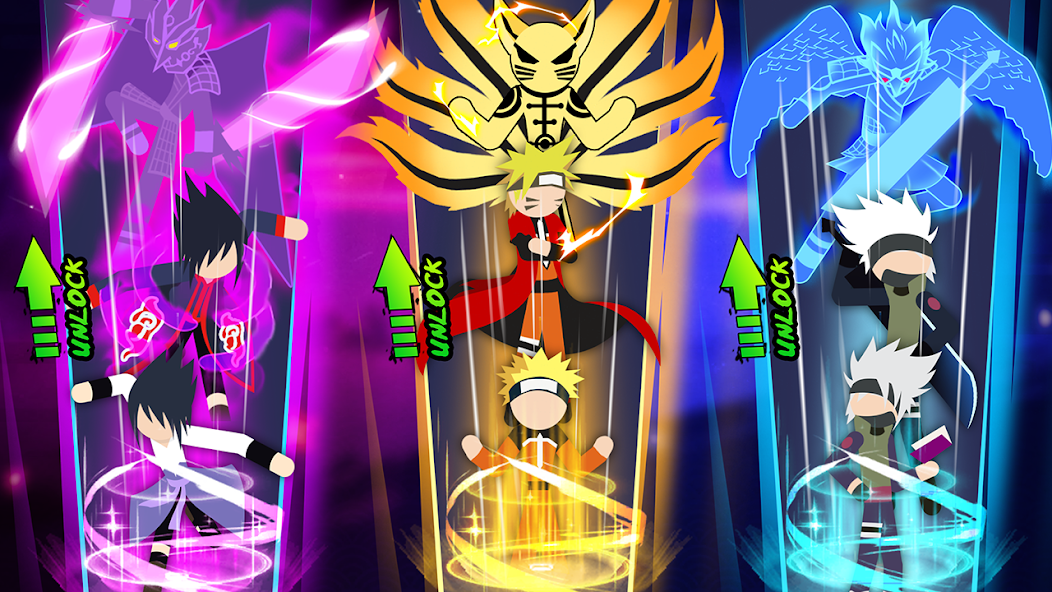 Stickman Ninja Fight 3v3 Mod экрана 4