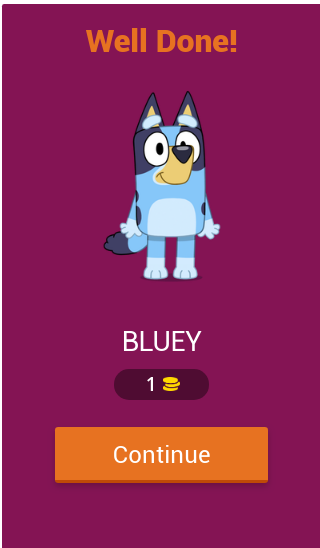 Screenshot BLUEY QUIZ 1