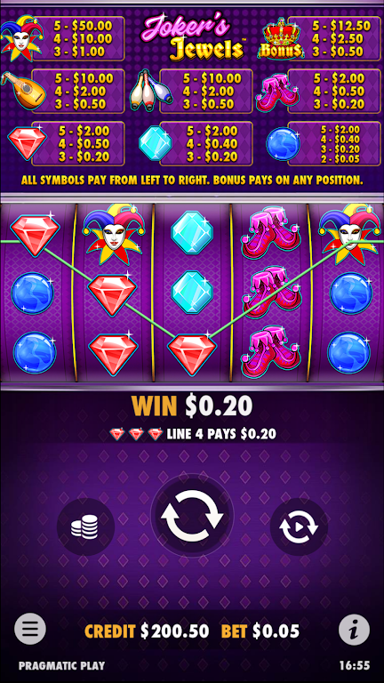 Joker’s Jewels Slot Casino Win屏幕截圖1
