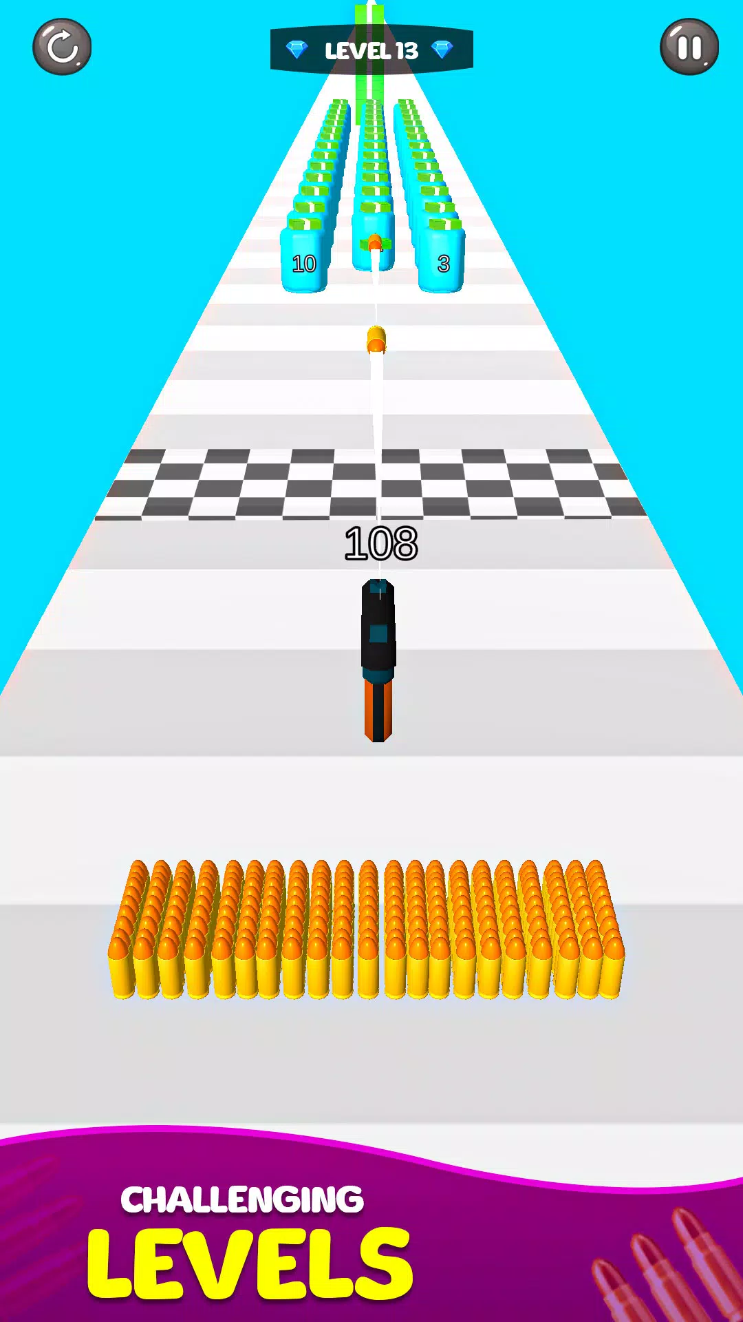 ภาพหน้าจอ Merge Bullet Army Game Run 3D 3