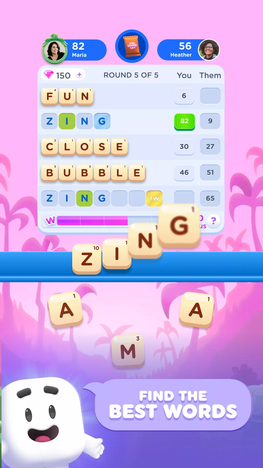 Wordzee! - Social Word Game 스크린샷 1