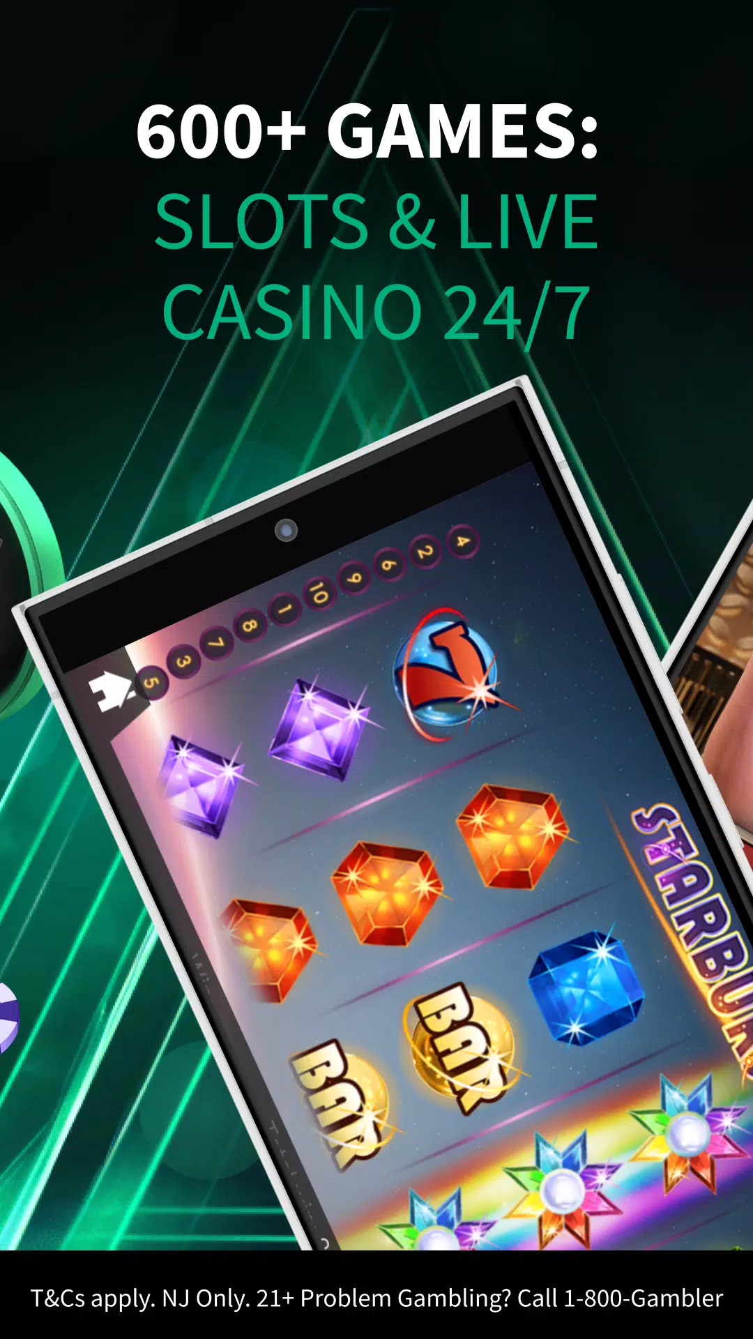 ภาพหน้าจอ PlayStar Casino Real Money NJ 2