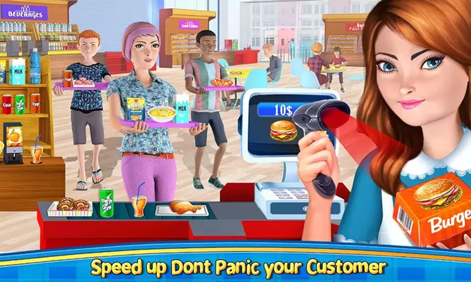 High School Cafe Cashier Games screenshot 1