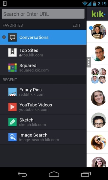 Kik Messenger Screenshot 1