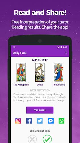 Tarot - Daily Tarot Reading ကိုဖန်သားပြင်4