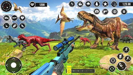 Real Dino Hunting 3D shooting ကိုဖန်သားပြင်4