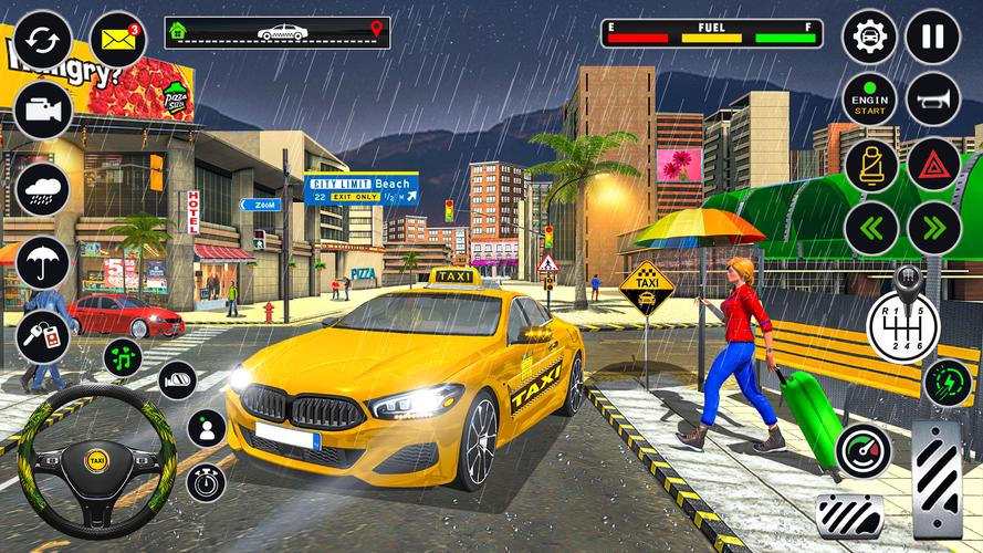 US Taxi Car Parking Simulator Schermafbeelding 1