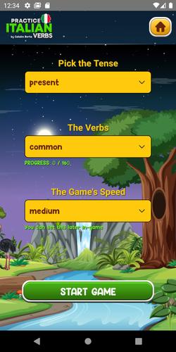 Learn Italian Verbs Game 스크린 샷 4