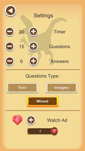 Dinosaurs Quiz Screenshot 3