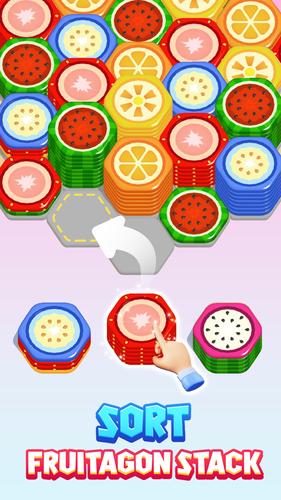 ภาพหน้าจอ Fruitagon: Stack Sort 1