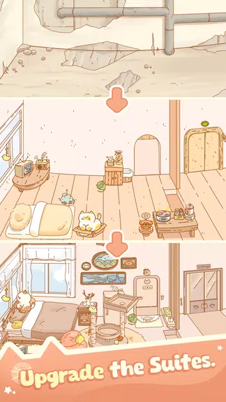Idle Cat Hotel - Tycoon Games Screenshot 3