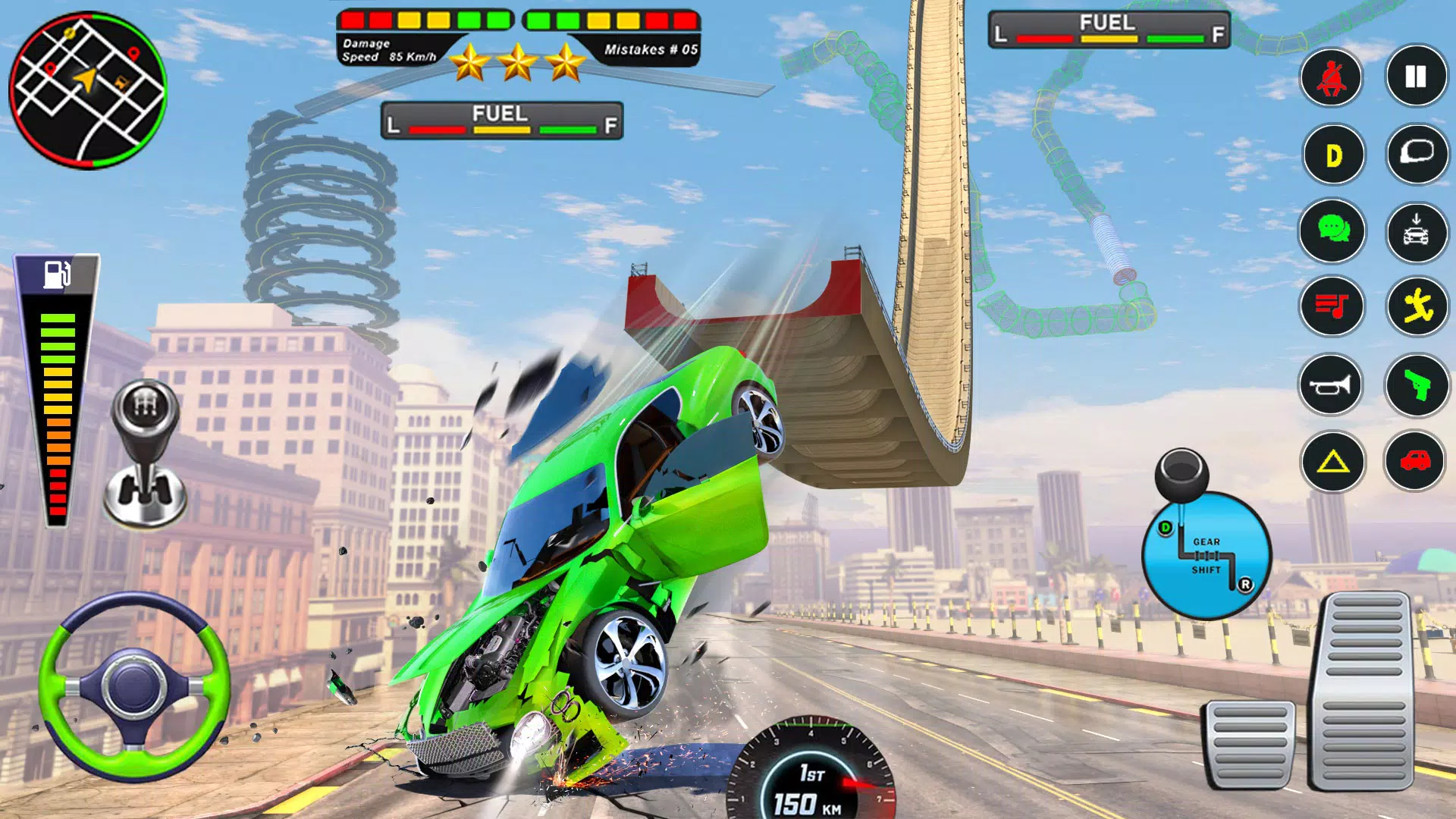 Mega Ramp Car Crash Simulator screenshot 3