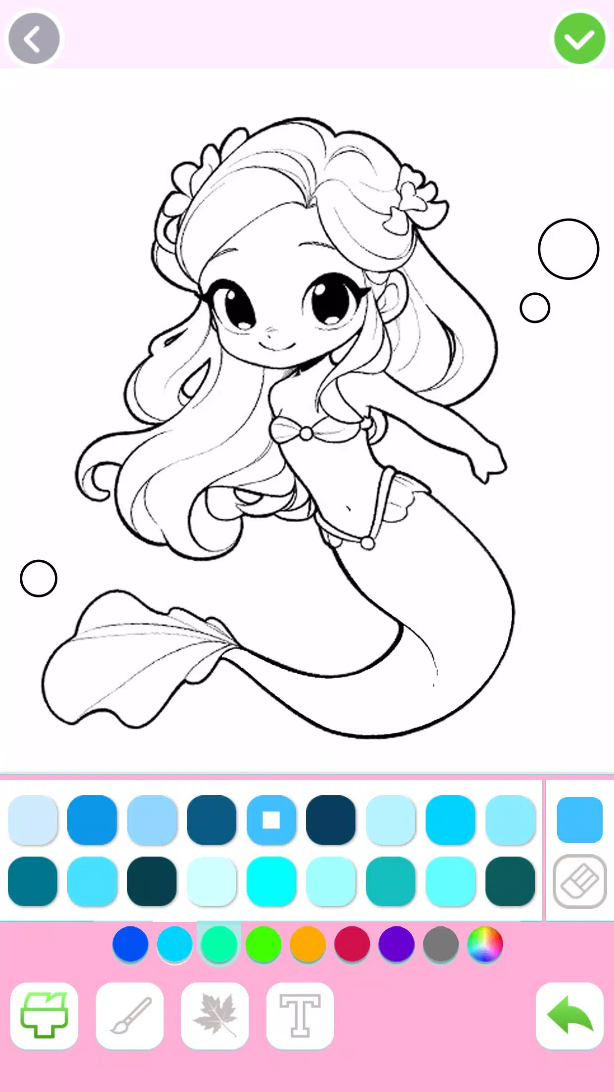 Mermaid Coloring:Mermaid games ekran görüntüsü 3