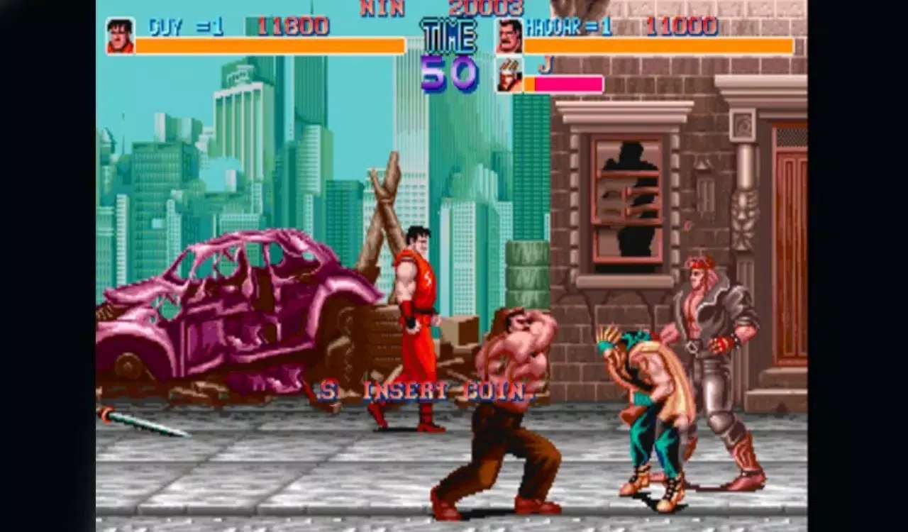 Final fight arcade game 1989 ကိုဖန်သားပြင်1