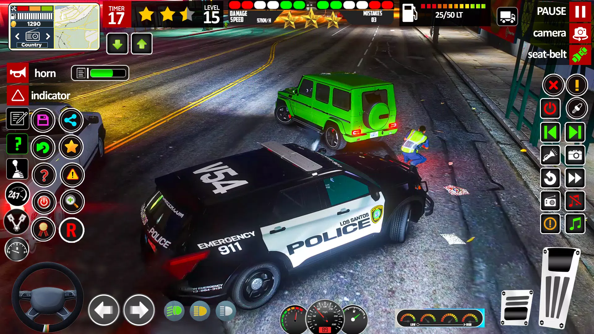 ภาพหน้าจอ Car Chase Game Cop Simulator 3