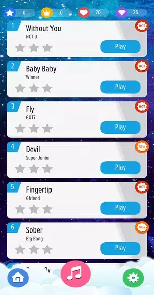 Kpop Piano Magic Tiles Offline - All Korean Song Screenshot 3