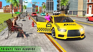 USA Taxi Car Driving: Car Game Capture d’écran2