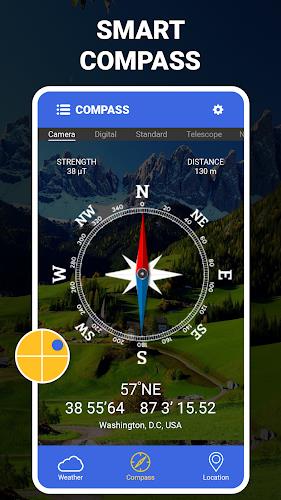 Digital Compass - GPS Compass ဖန်သားပြင်ဓာတ်ပုံ 2