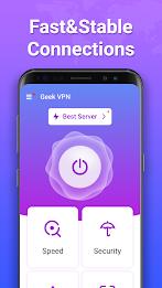 Geek VPN: Fast & Stable Proxy屏幕截圖1