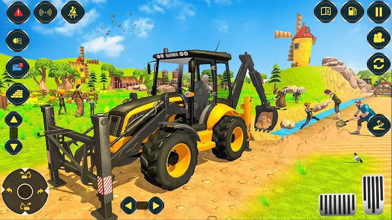 Village Excavator JCB Games captura de pantalla 4