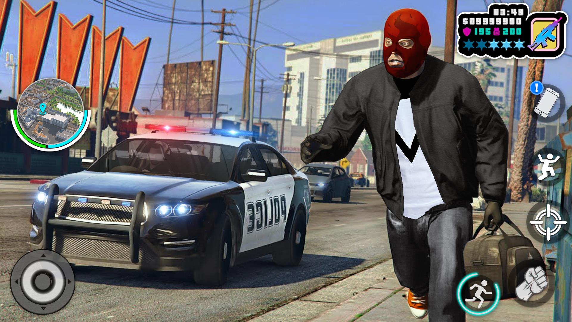 Gangster Theft Crime Simulator captura de pantalla 2