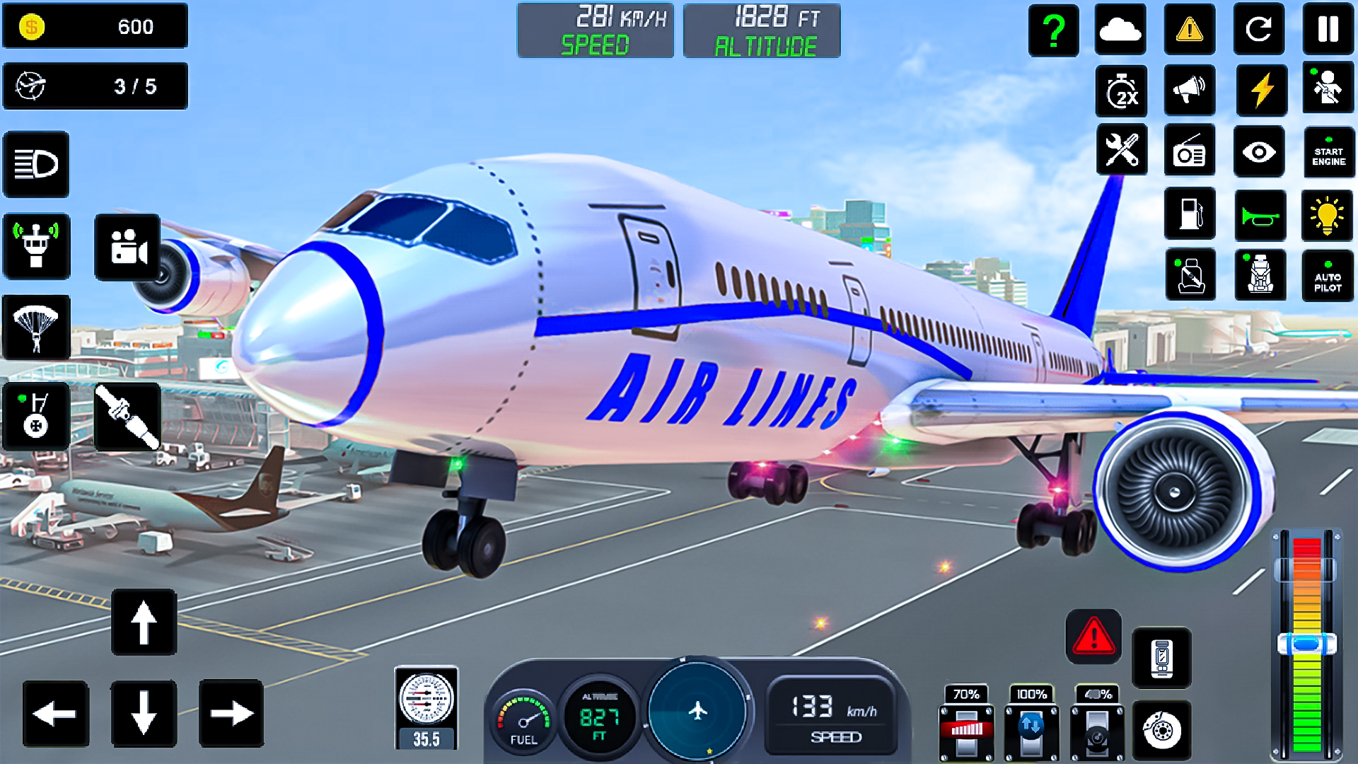 ภาพหน้าจอ Extreme Flying Plane Simulator 2