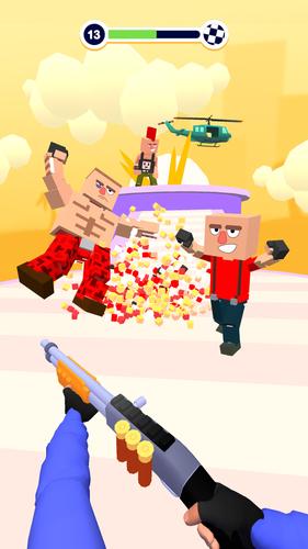 Block Craft Shooter 3D captura de pantalla 1