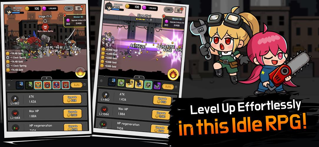 Mechanic Legends : Idle RPG captura de pantalla 2