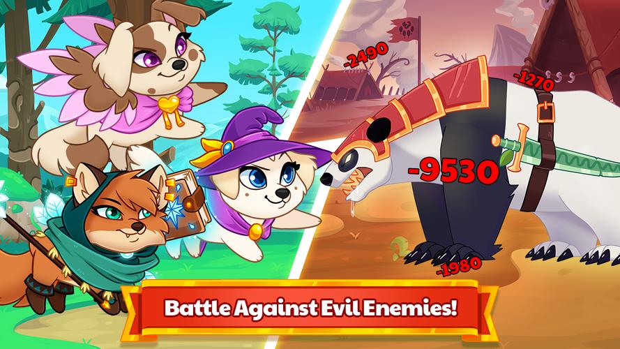 Dungeon Dogs - Idle RPG 스크린 샷 4