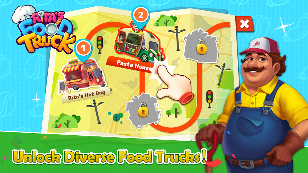 Rita’s Food Truck:Cooking Game Mod屏幕截圖2