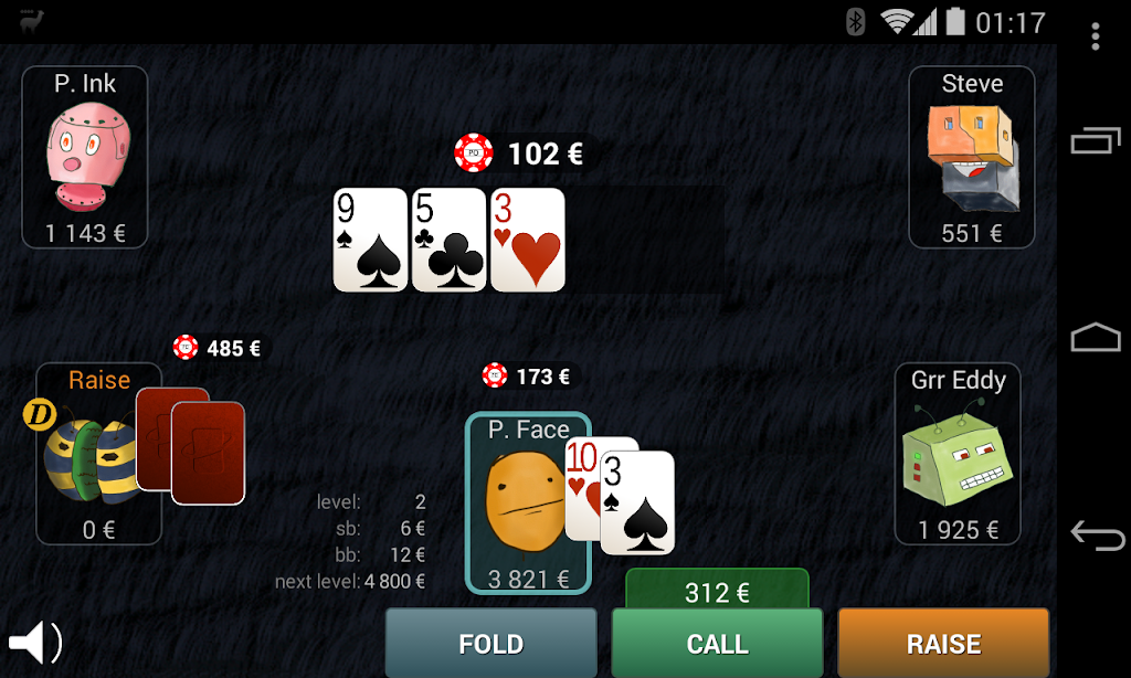 Bots Don’t Bluff Offline Poker экрана 1