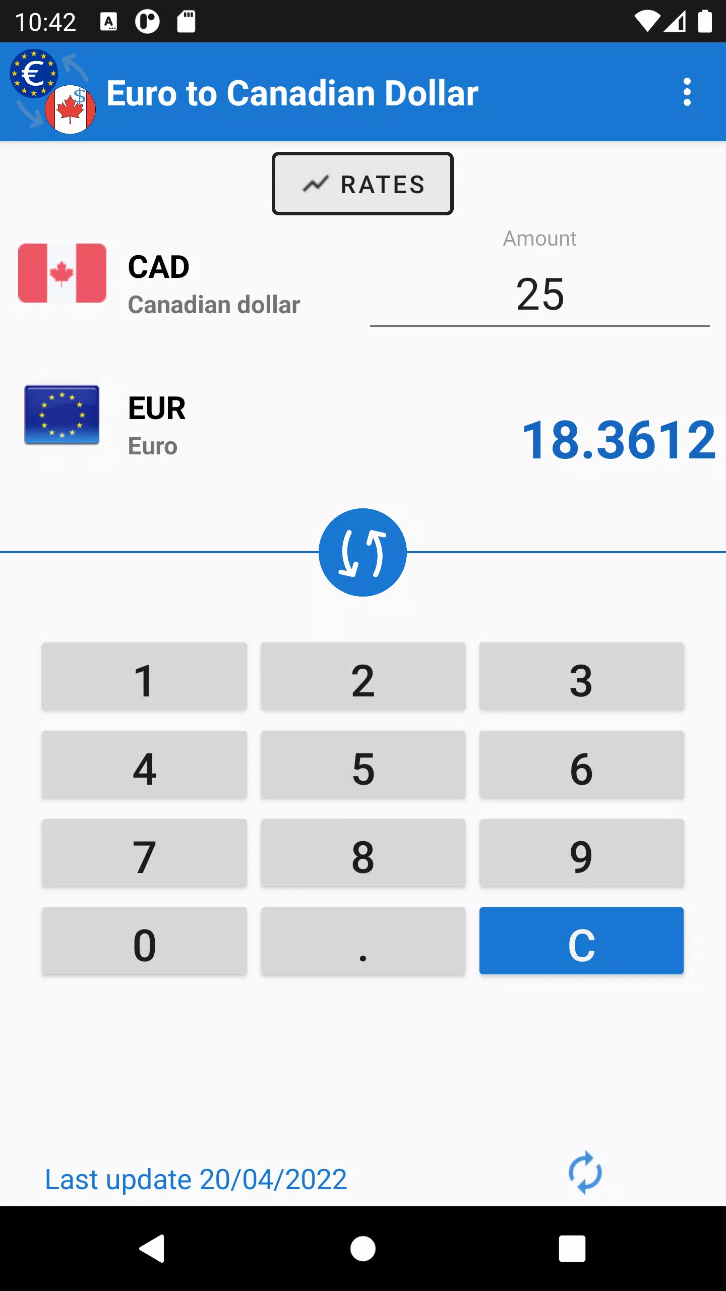 Euro to Canadian Dollar应用截图第3张