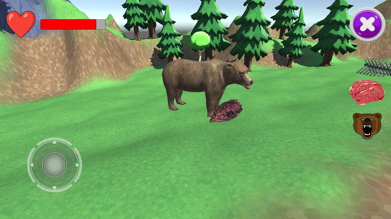 Bear simulator экрана 2