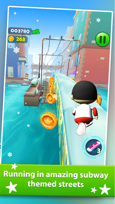 ภาพหน้าจอ Subway Ryan Rush Runner 3D 2