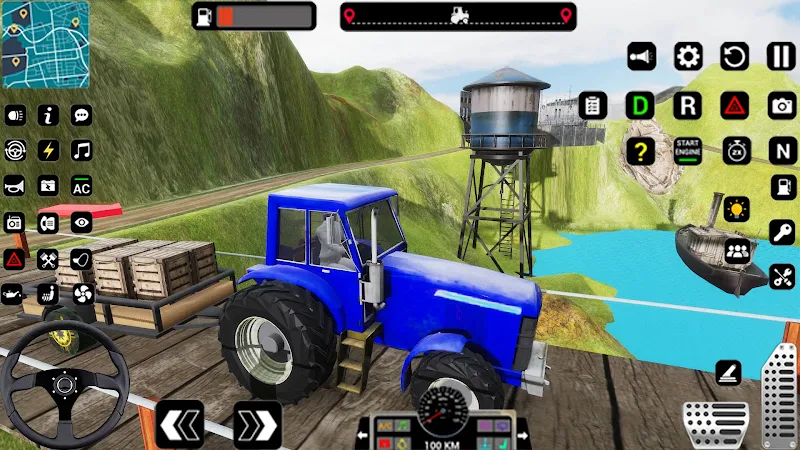 Tractor Trolly Driving Games экрана 2