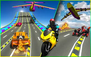 Rocket Car Racing Stunts экрана 3