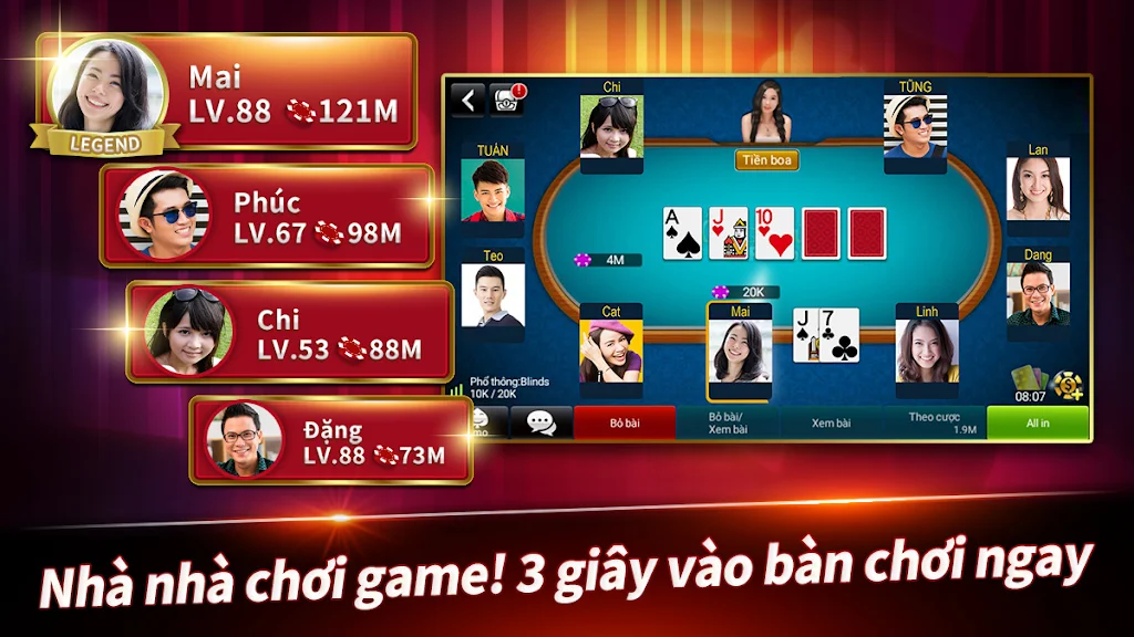 Đấu Trường Poker экрана 2