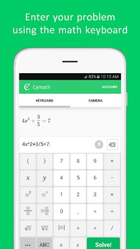 Cymath -  數學問題求解器屏幕截圖3