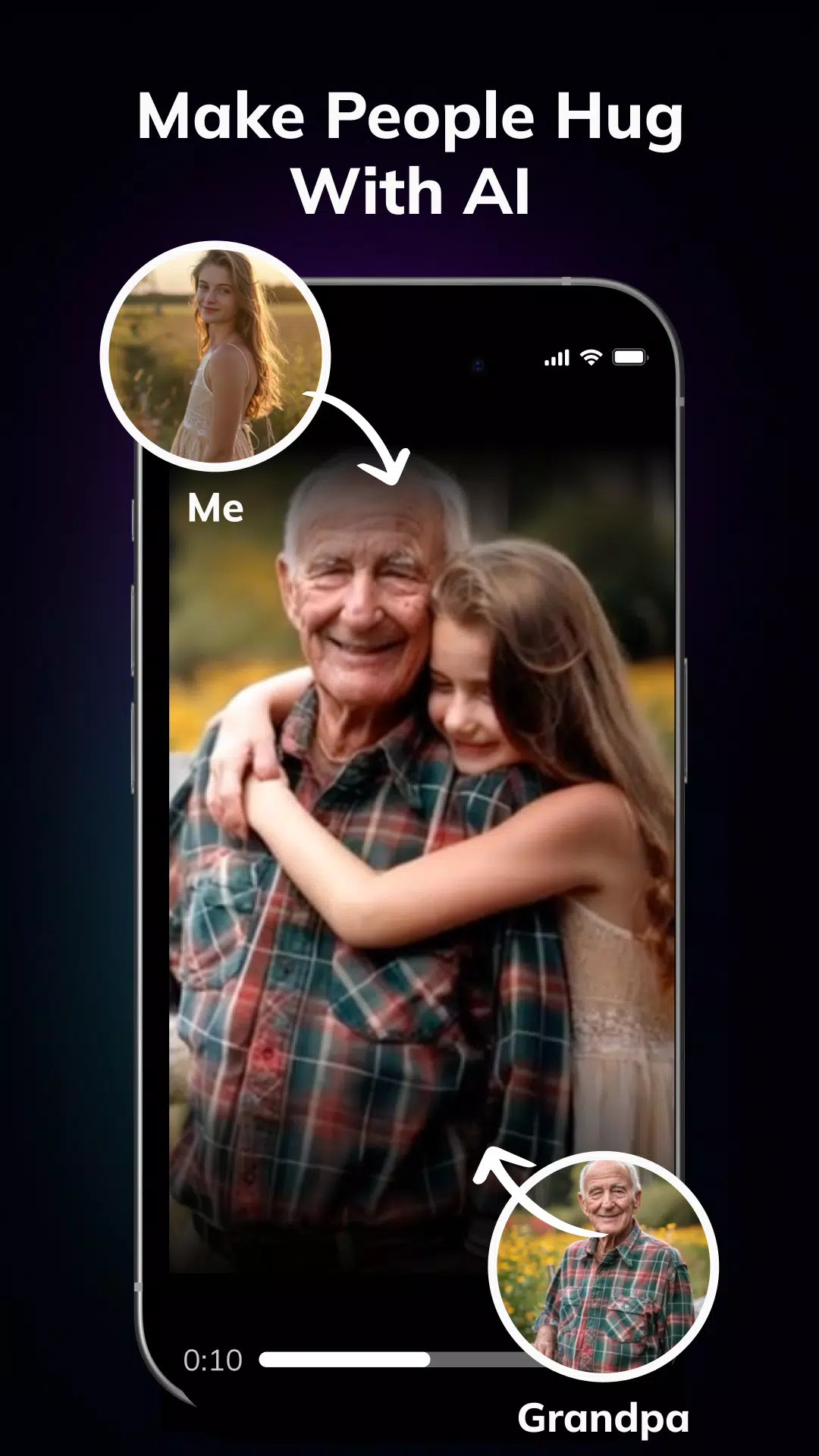 AI Hug Video Maker - Livensa screenshot 1