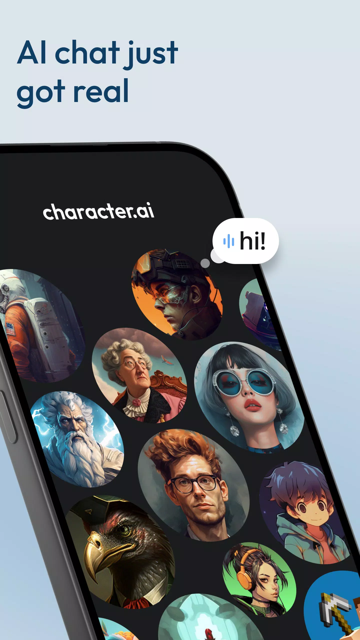 ภาพหน้าจอ Character AI: Chat, Talk, Text 1
