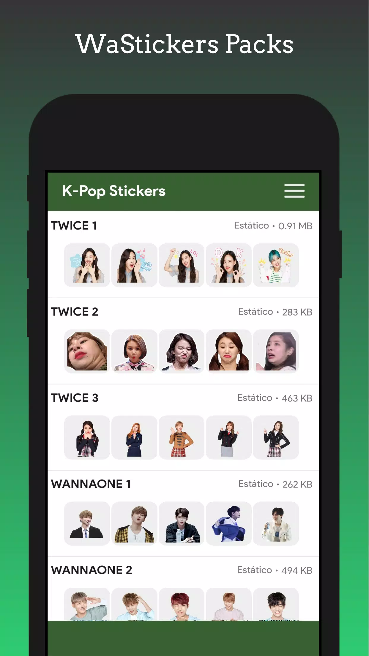 Stickers - KPop Korean BT24 Скриншот 4