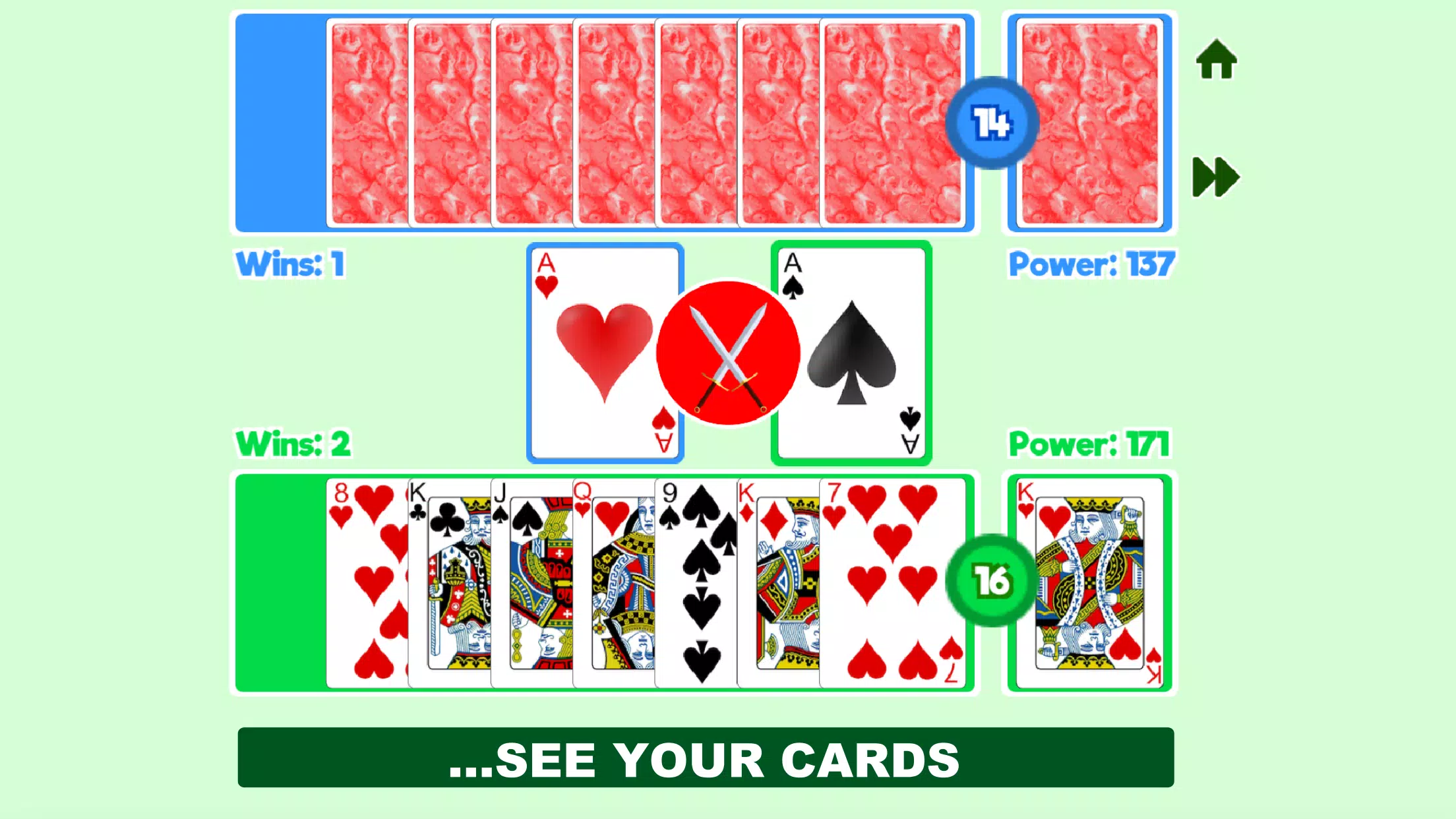 Screenshot War - Card War 3