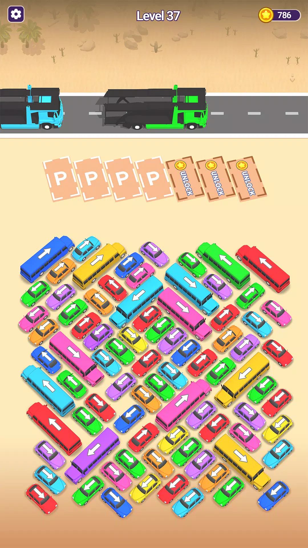 ภาพหน้าจอ Mini Car Jam: Parking Puzzle 2