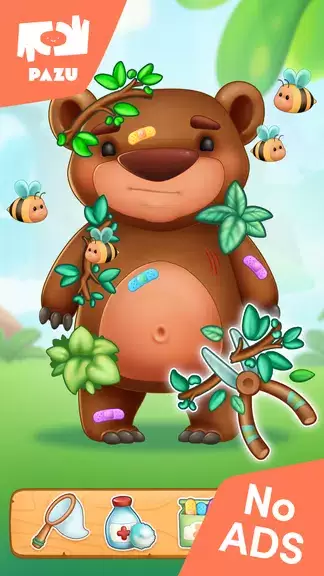 Jungle Animal Kids Care Games Ekran Görüntüsü 2