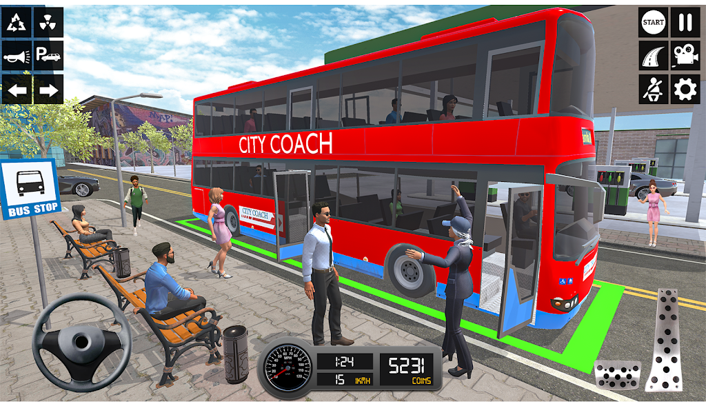 Driving Simulator 3d Bus Gamesスクリーンショット4